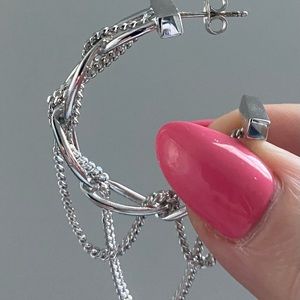 Beautiful new Pianegonda 925 Sterling Silver earrings made in Italy